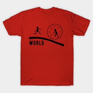 world advertisement of stick figures T-Shirt